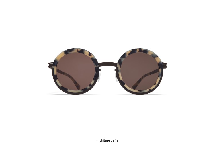 Filadelfia montura: a23 negro/crema cook|lente: marrón sólido acetato MYKITA ERT23188