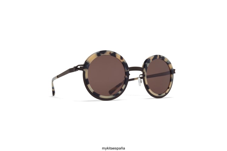 Filadelfia montura: a23 negro/crema cook|lente: marrón sólido acetato MYKITA ERT23188