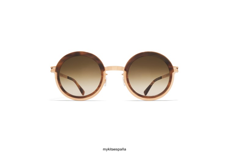 Filadelfia montura: a80 champagne gold/galapagos|lente: marrón natural degradado acetato MYKITA ERT23187