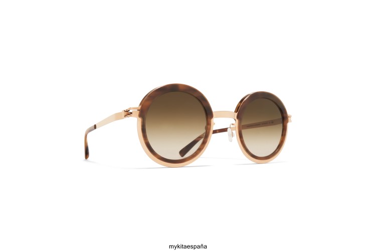 Filadelfia montura: a80 champagne gold/galapagos|lente: marrón natural degradado acetato MYKITA ERT23187