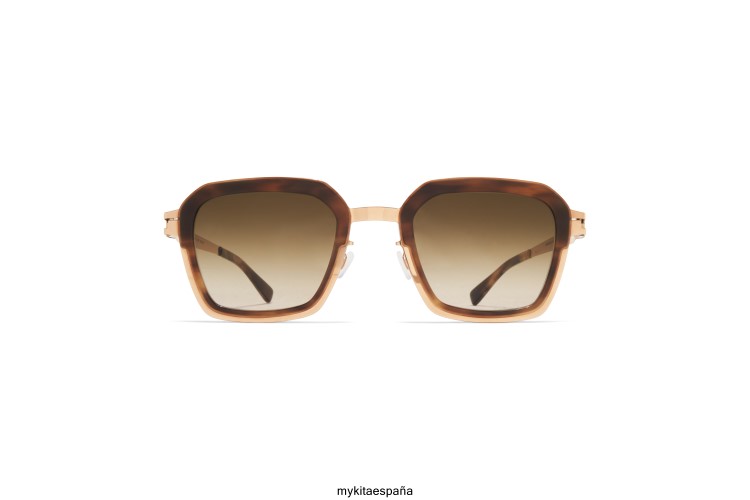 brumoso montura: a80 champagne gold/galapagos|lente: marrón natural degradado acetato MYKITA ERT23232