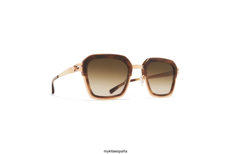 brumoso montura: a80 champagne gold/galapagos|lente: marrón natural degradado acetato MYKITA ERT23232