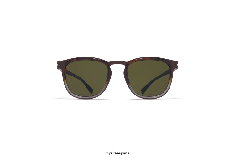 cantará montura: a63 marrón oscuro/santiago gradie|lente: crudo verde sólido acetato MYKITA ERT23157