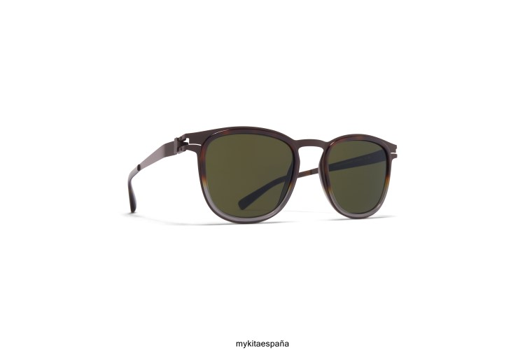 cantará montura: a63 marrón oscuro/santiago gradie|lente: crudo verde sólido acetato MYKITA ERT23157