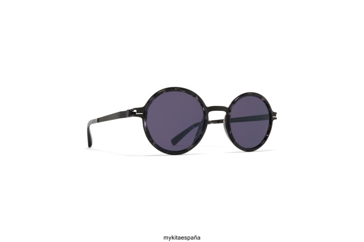 dayo montura: a50 negro/negro havana|lente: gris frío sólido acetato MYKITA ERT23184
