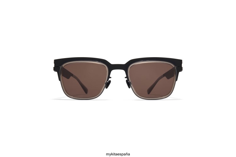 raimundo montura: a77 negro/claro ceniza|lente: marrón sólido acetato MYKITA ERT23161