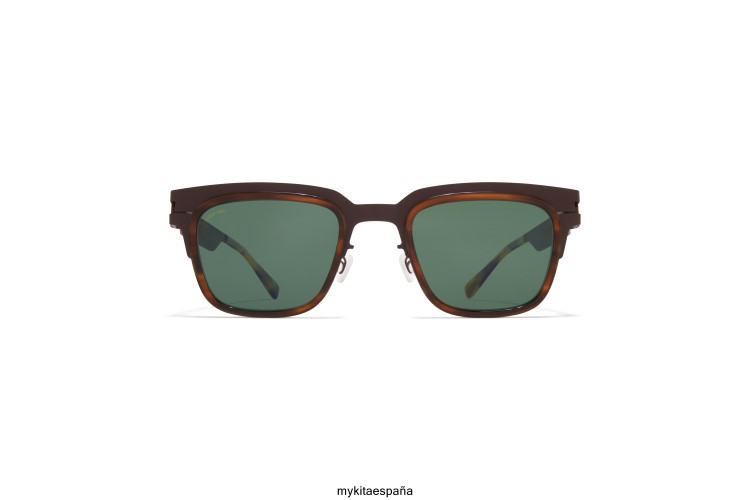 raimundo montura: a78 marrón oscuro/marrón rayado|lente: polarizada verde pro 15 acetato MYKITA ERT23159