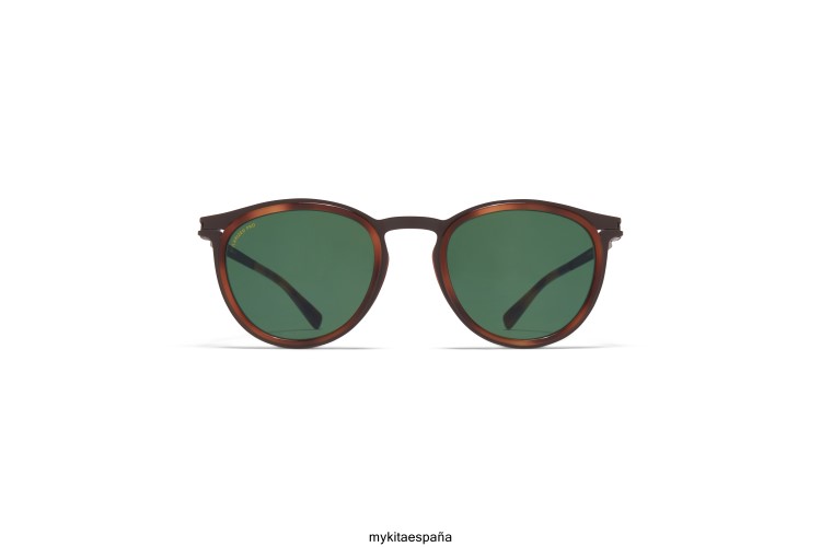 siwa montura: a61 marrón oscuro/zanzibar|lente: polarizada verde pro 15 acetato MYKITA ERT23233