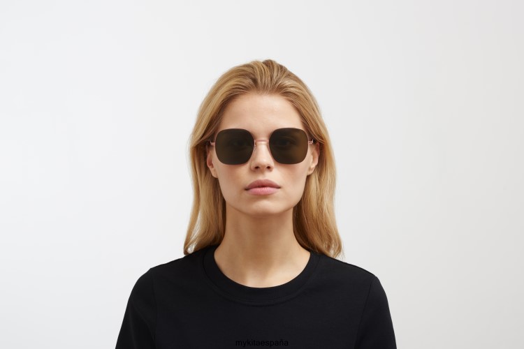 Magda montura: bronce morado/arcilla rosa|lente: crudo verde sólido décadas MYKITA ERT23109