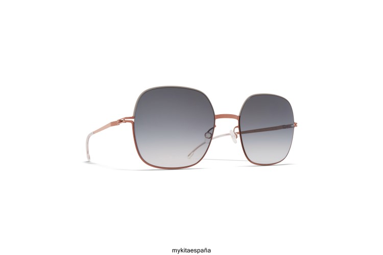 Magda montura: cobre brillante/gris piedra|lente: gris degradado décadas MYKITA ERT23111