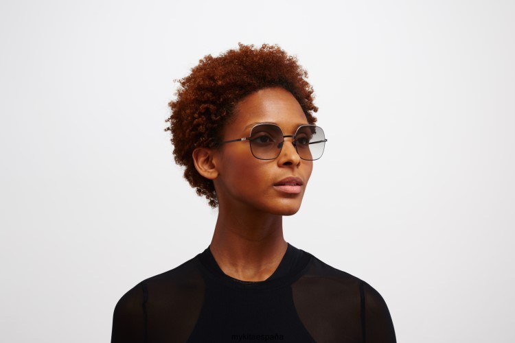 Magda montura: plata/negro|lente: original gris degradado décadas MYKITA ERT23108