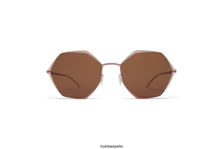 alessia montura: violeta bronce/arena/arcilla|lente: marrón sólido décadas MYKITA ERT23106