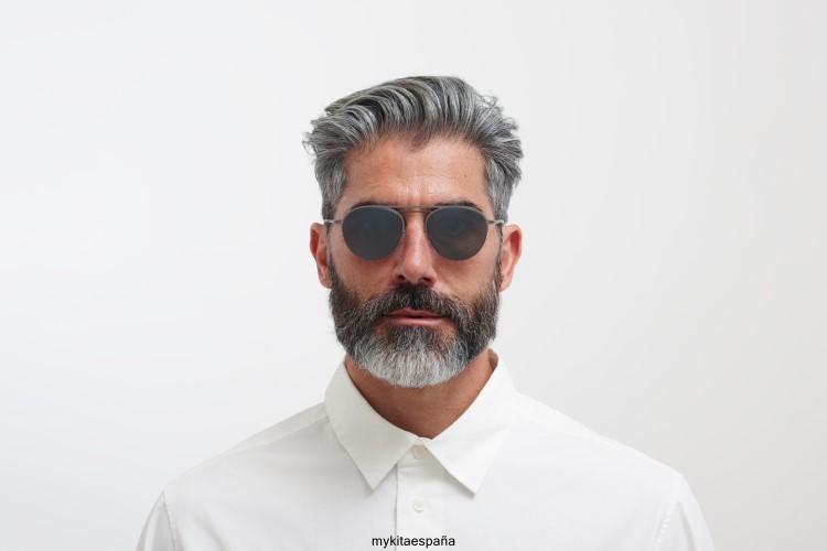 duane montura: grafito brillante/gris topo|lente: negro espejo décadas MYKITA ERT2324