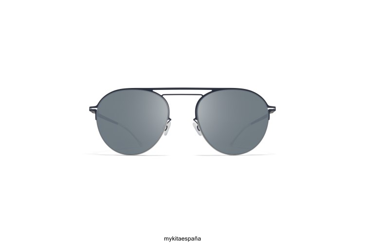 duane montura: plateado/azul marino|lente: plateado claro flash décadas MYKITA ERT2322
