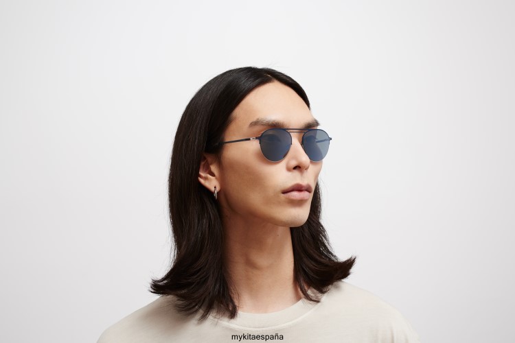 duane montura: plateado/azul marino|lente: plateado claro flash décadas MYKITA ERT2322