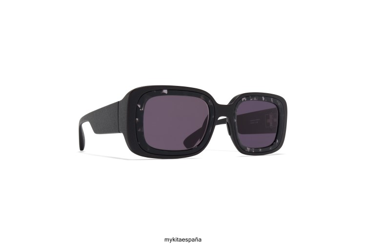 estudio13.1 montura: ma1 pitch black/black havana|lente: cool grey solid estudio MYKITA ERT23131