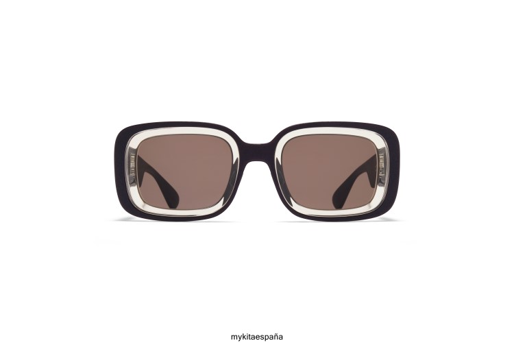 estudio13.1 montura: ma3 gris pizarra/champagne|lente: terra solid estudio MYKITA ERT23133