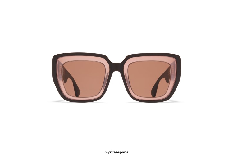 estudio13.2 montura: ma4 ebony brown/pink clay|lente: cruxite brown solid estudio MYKITA ERT23136