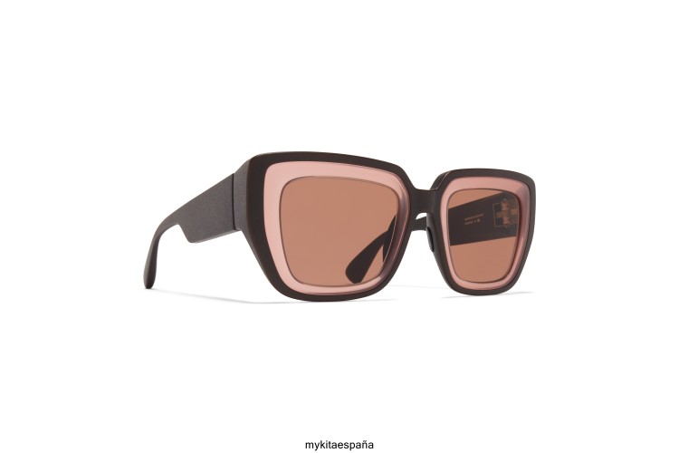 estudio13.2 montura: ma4 ebony brown/pink clay|lente: cruxite brown solid estudio MYKITA ERT23136