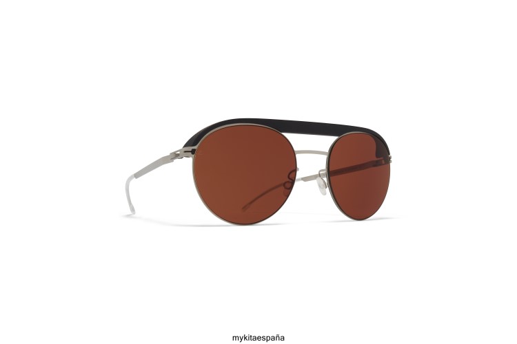 ml01 montura: mh49 negro azabache/plata mate|lente: leica ámbar sólido leica MYKITA ERT2358