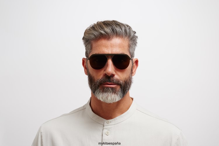 ml02 montura: mh51 verde safari/grafito|lente: marrón leica polarizada leica MYKITA ERT2362