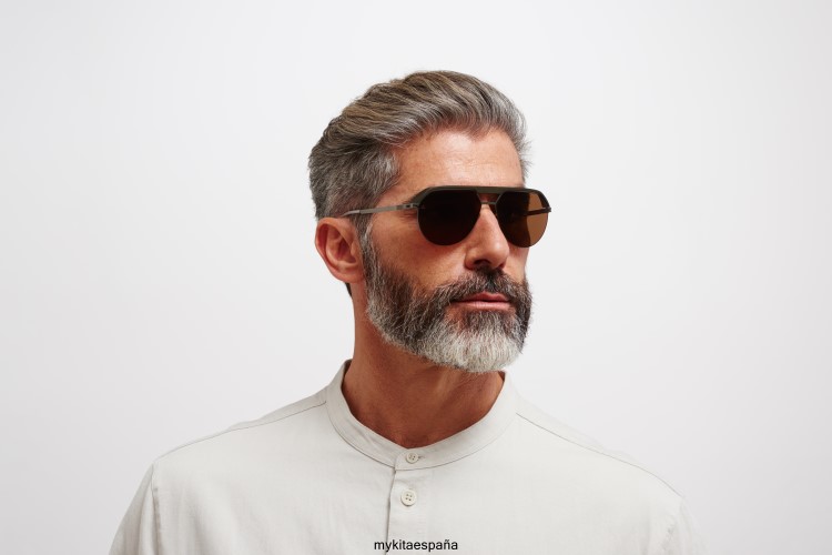 ml02 montura: mh51 verde safari/grafito|lente: marrón leica polarizada leica MYKITA ERT2362