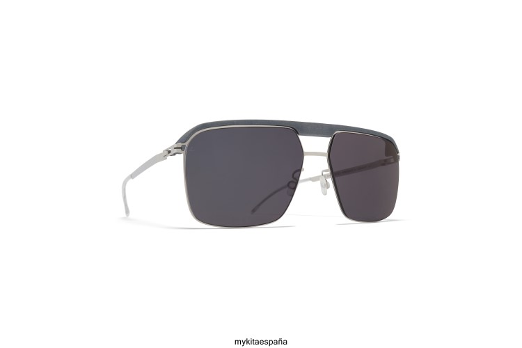 ml03 montura: mh53 gris ratón/plata brillante|lente: negro leica sólido leica MYKITA ERT2367