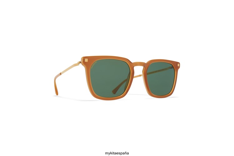 Borga montura: c99 marron marron oscuro/brillante go|lente: polarizada verde pro 15 ligero MYKITA ERT23115