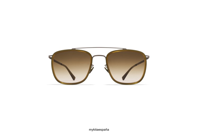 Jeppe montura: a67 grafito/peridoto|lente: marrón crudo degradado ligero MYKITA ERT2327