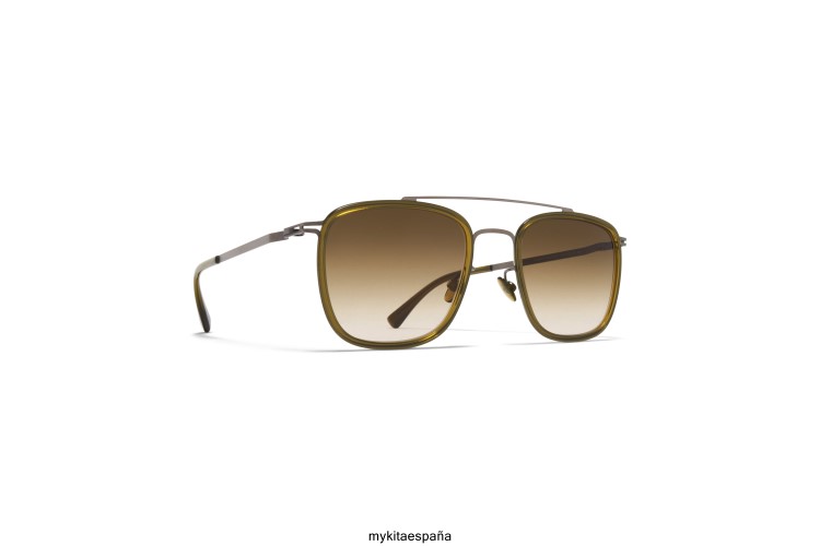 Jeppe montura: a67 grafito/peridoto|lente: marrón crudo degradado ligero MYKITA ERT2327