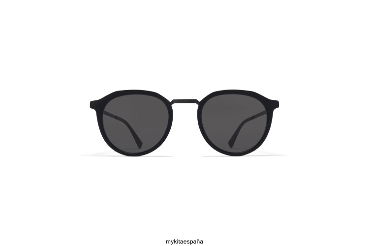 Paulson marco: a57 negro/negro mate|lente: gris oscuro sólido ligero MYKITA ERT23213