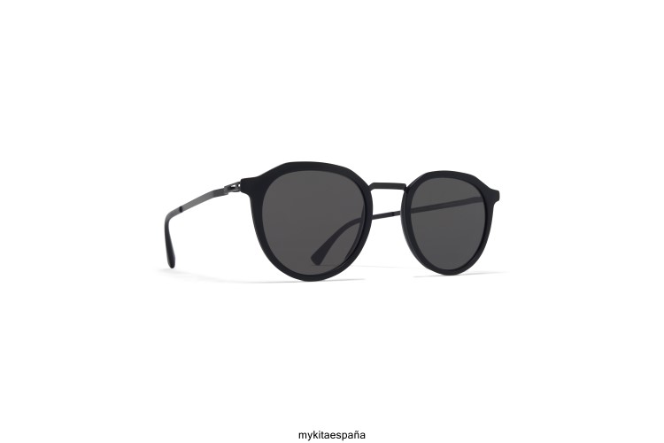 Paulson marco: a57 negro/negro mate|lente: gris oscuro sólido ligero MYKITA ERT23213