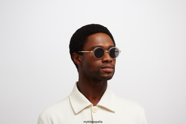 esbo montura: c101 champán mate/brillante go|lente: gris polarizado pro hi-con ligero MYKITA ERT23174