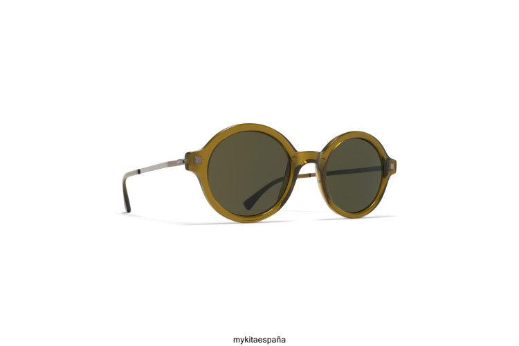 esbo montura: c114 peridot/grafito brillante|lente: crudo verde sólido ligero MYKITA ERT23179