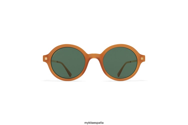 esbo montura: c99 marron marron oscuro/brillante go|lente: polarizada verde pro 15 ligero MYKITA ERT23177