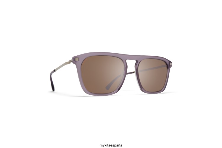 kallio montura: c100 humo mate/plata mate|lente: marrón polarizado pro hicon ligero MYKITA ERT23121