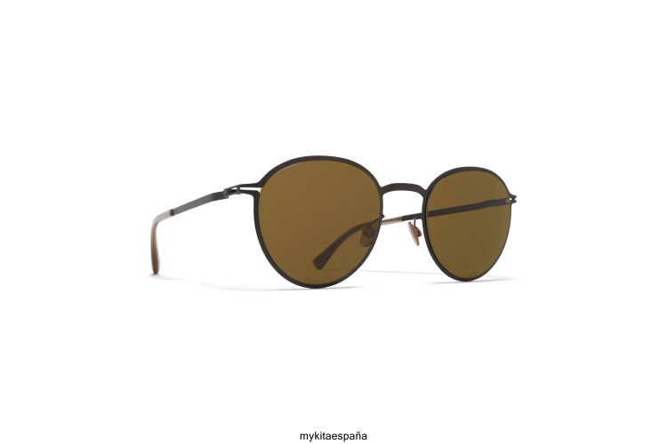 kasimir montura: negro|lente: marrón crudo sólido ligero MYKITA ERT23181