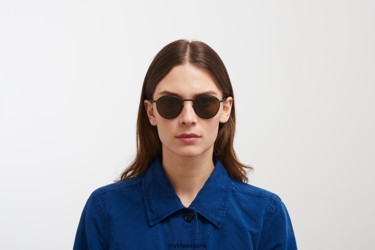 kasimir montura: negro|lente: marrón crudo sólido ligero MYKITA ERT23181