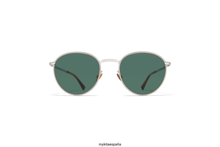 kasimir montura: plata brillo|lente: verde oscuro solido ligero MYKITA ERT23180