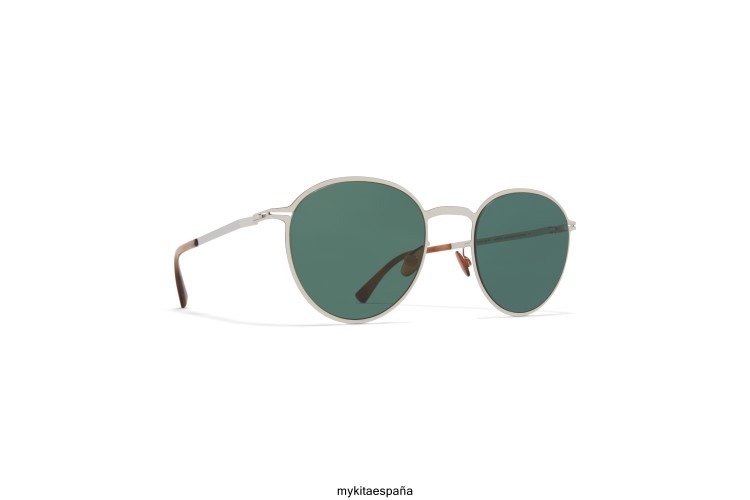 kasimir montura: plata brillo|lente: verde oscuro solido ligero MYKITA ERT23180