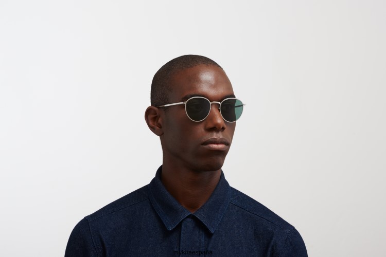 kasimir montura: plata brillo|lente: verde oscuro solido ligero MYKITA ERT23180