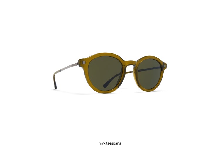 ketill montura: c114 peridot/grafito brillante|lente: crudo verde sólido ligero MYKITA ERT23198