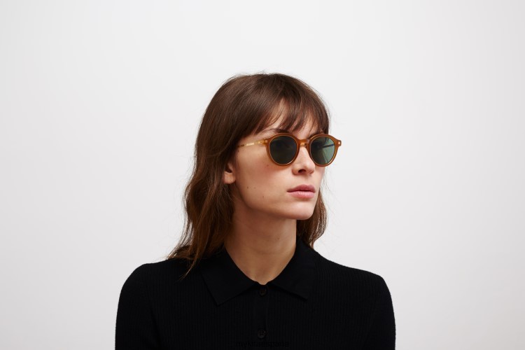 ketill montura: c99 marrón/marrón oscuro/brillante go|lente: polarizada verde pro 15 ligero MYKITA ERT23199