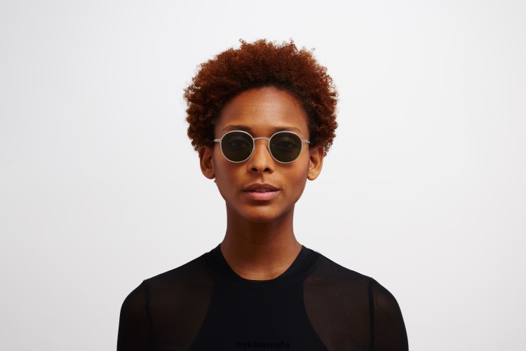 nis montura: plata brillo|lente: verde oscuro solido ligero MYKITA ERT23209