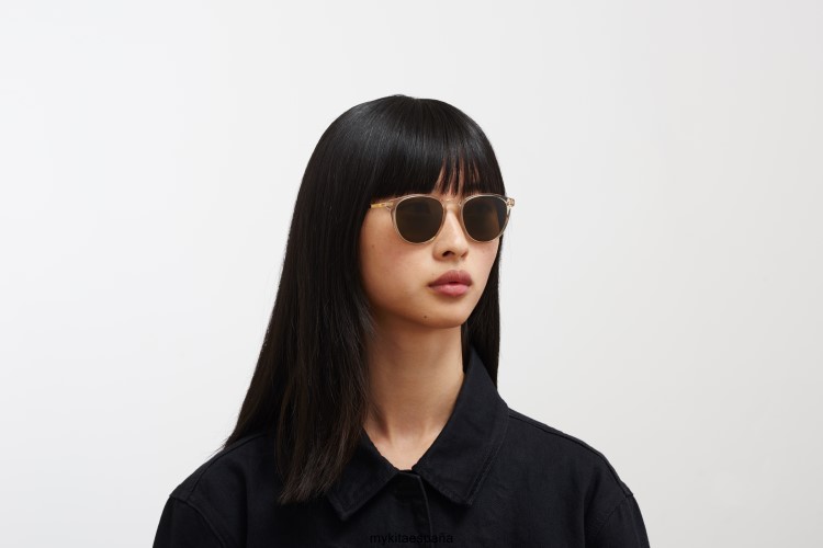 nukka montura: c1 champán/oro brillante|lente: marrón crudo sólido ligero MYKITA ERT23212