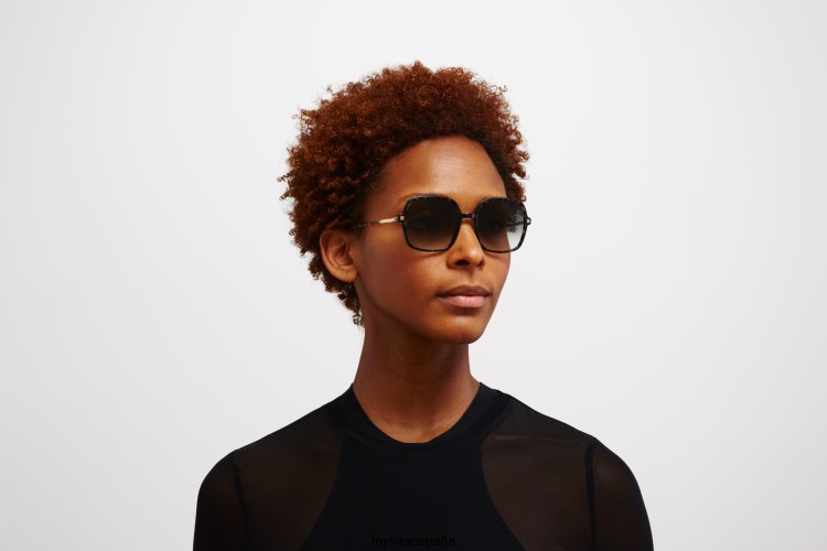 saima montura: c22 champagne gold/antigua|lente: negro crudo degradado ligero MYKITA ERT23124