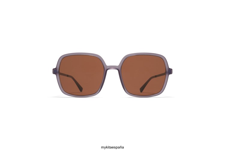 saima montura: c93 humo mate/blackberry|lente: marrón sólido ligero MYKITA ERT23123