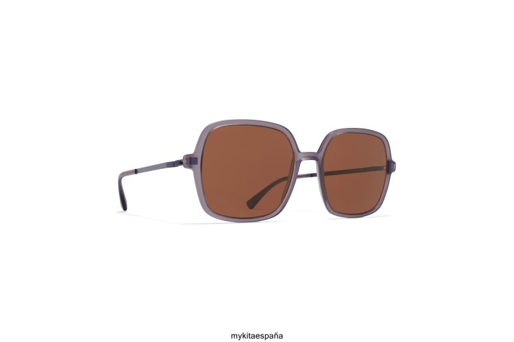 saima montura: c93 humo mate/blackberry|lente: marrón sólido ligero MYKITA ERT23123