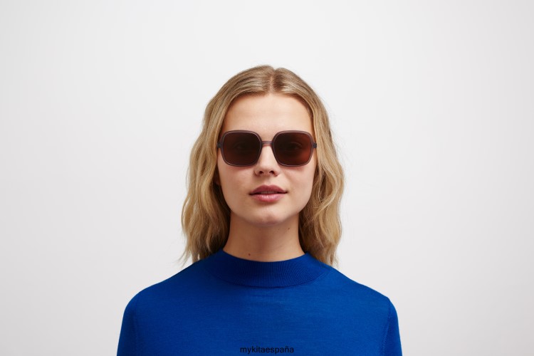 saima montura: c93 humo mate/blackberry|lente: marrón sólido ligero MYKITA ERT23123