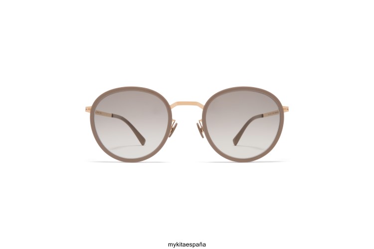 tuvá montura: a42 oro champán/marrón gris|lente: original gris degradado ligero MYKITA ERT23223